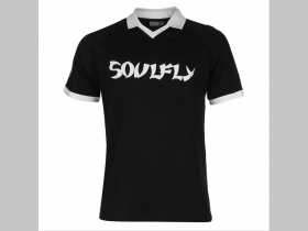 Soulfly čierna pánska polokošela 100%bavlna